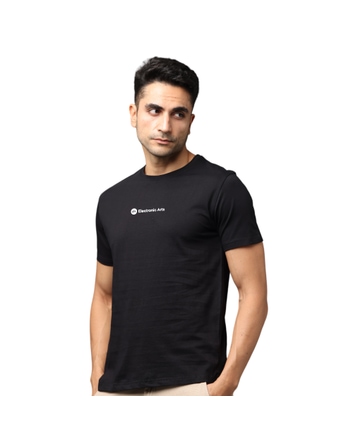 Greys&Blues Pima Round neck T-Shirt-Black